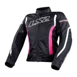 Ls2 Dámská moto bunda LS2 Gate Black Pink  černá/růžová  XS