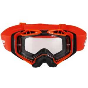 Ls2 Motokrosové brýle LS2 Aura Black H-V Orange čiré sklo