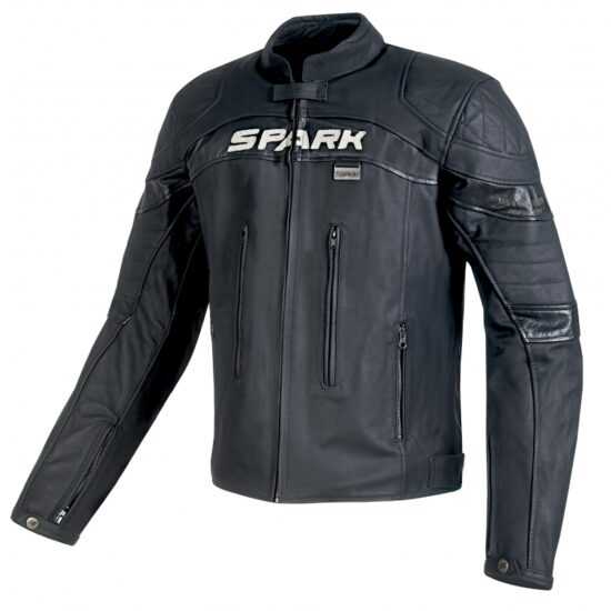 Spark Pánská kožená moto bunda Spark Dark  černá  S