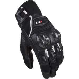 Ls2 Pánské moto rukavice LS2 Spark 2 Leather Black White  černá/bílá